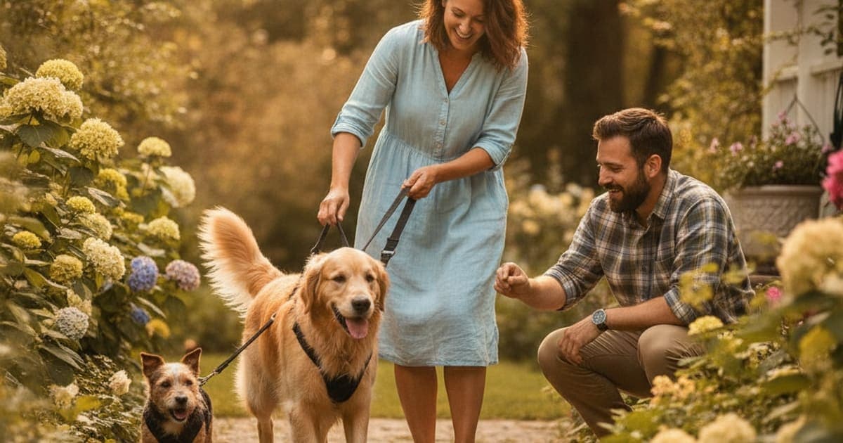 A dog being cared for at home, illustrating dog wheelchair alternatives