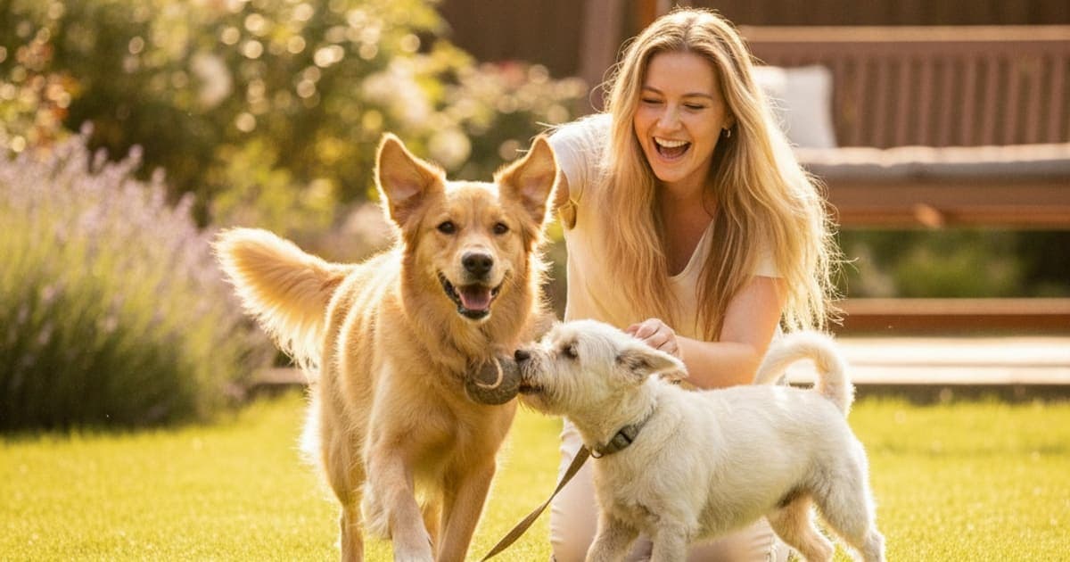 A dog being cared for at home, illustrating amputation recovery in dogs: signs, causes, what helps