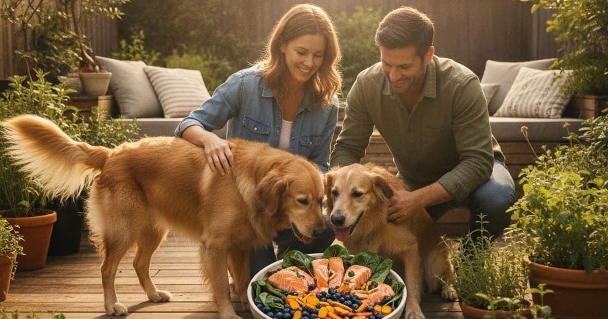 A dog being cared for at home, illustrating what is an anti-inflammatory diet for dogs? (what to feed)