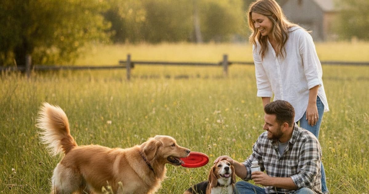 A dog being cared for at home, illustrating balance it supplements for dogs: what they do