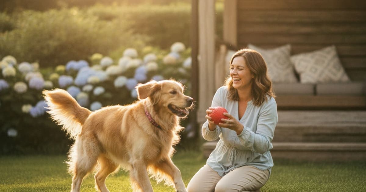 A dog being cared for at home, illustrating best calcium phosphorus supplement for dogs
