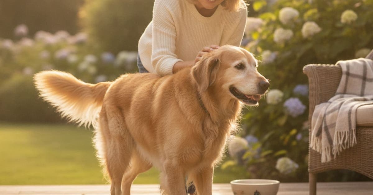 A dog being cared for at home, illustrating best joint support for dogs on nsaids