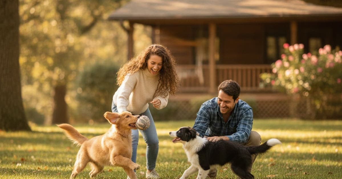 A dog being cared for at home, illustrating best joint support for puppies
