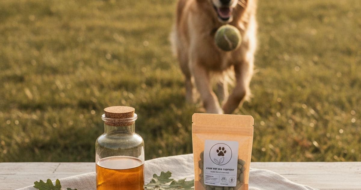 A dog being cared for at home, illustrating best joint support for rescue dogs