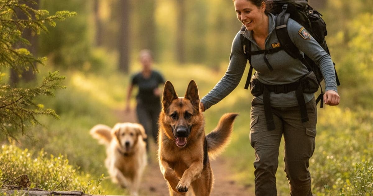 A dog being cared for at home, illustrating best joint support for search and rescue dogs