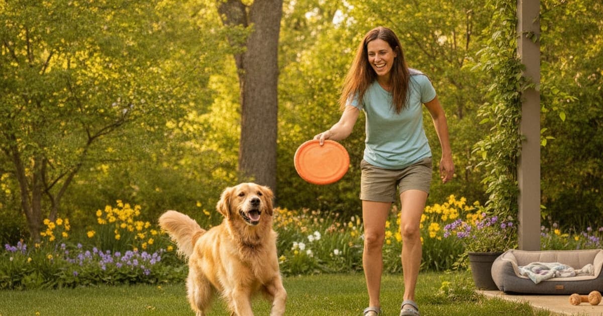 A dog being cared for at home, illustrating best joint support for three-legged dogs: tripod care