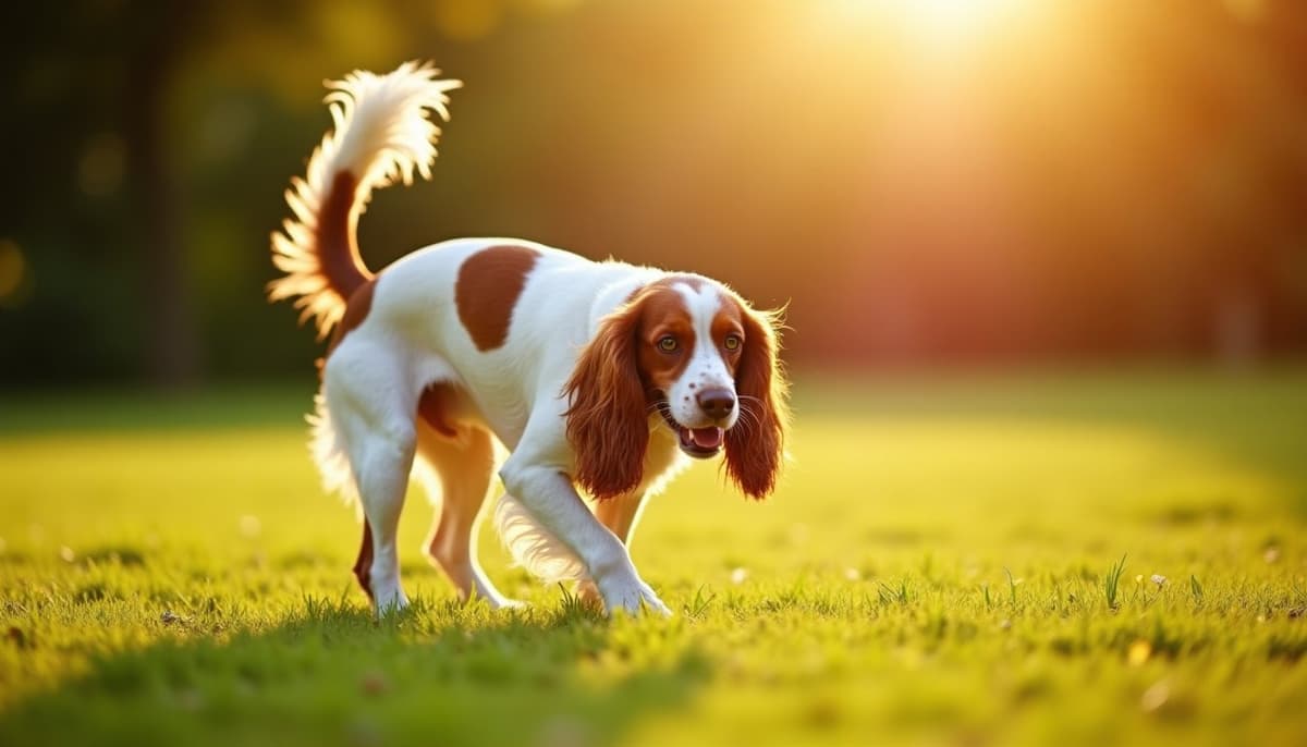 A dog being cared for at home, illustrating best joint supplement for brittany spaniels