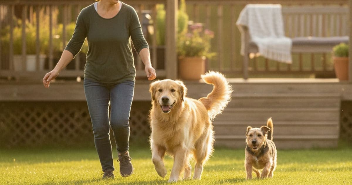 A dog being cared for at home, illustrating best joint supplement for dogs after acl surgery