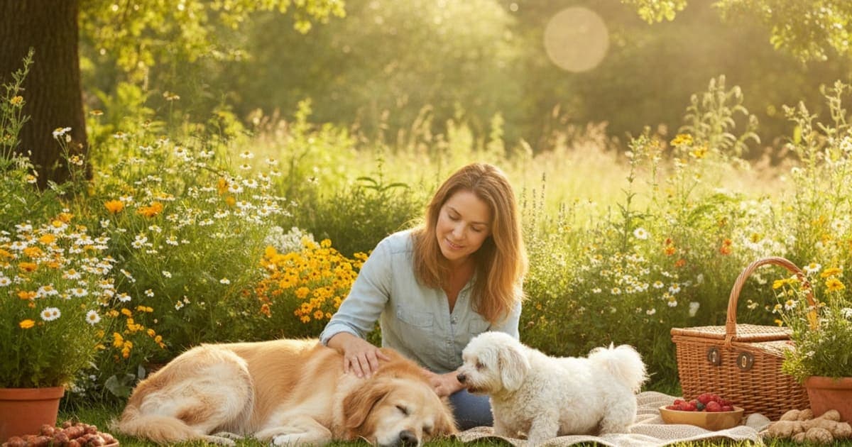 A dog being cared for at home, illustrating best natural anti-inflammatory for dogs: what research says