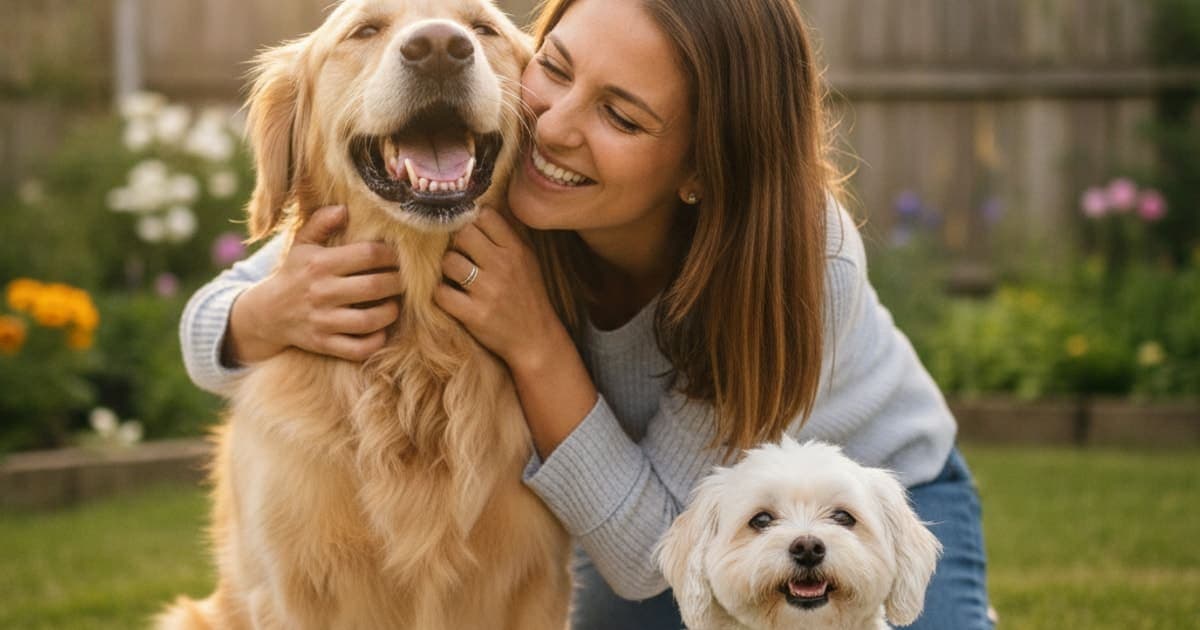 A dog being cared for at home, illustrating best supplement for dogs' teeth: how to choose