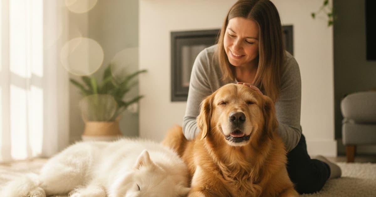 A dog being cared for at home, illustrating best thing to give a dog not wanting to play