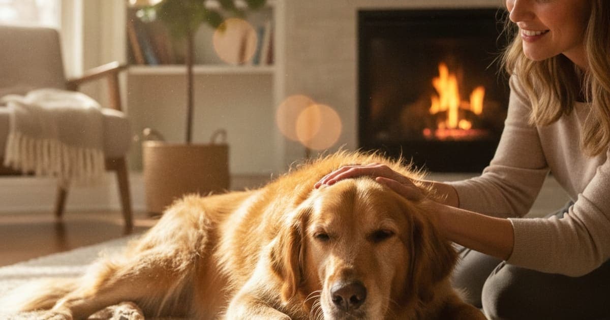 A dog being cared for at home, illustrating ibd in dogs (2026)