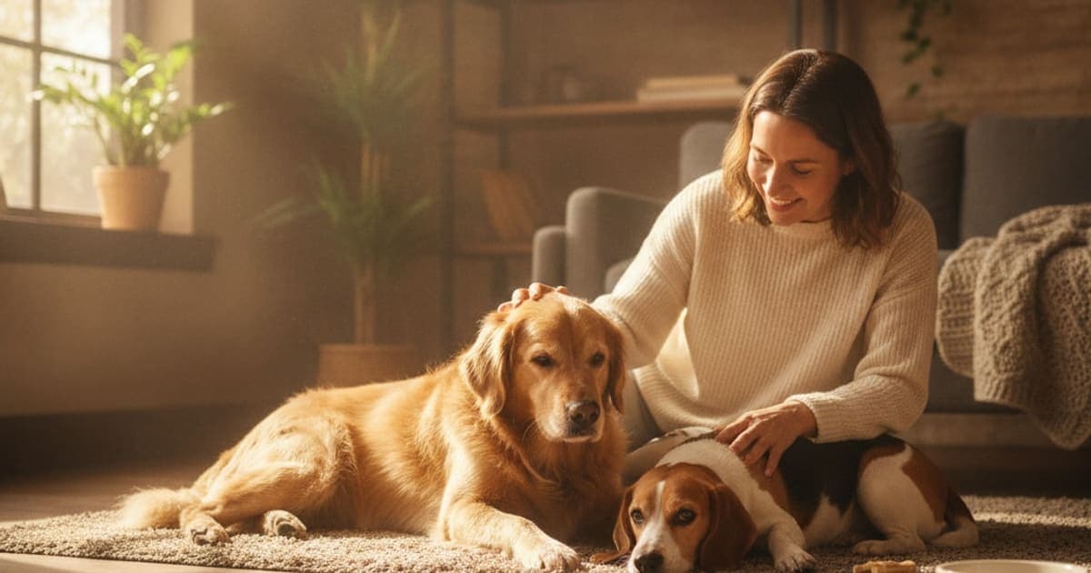 A dog being cared for at home, illustrating inflammation in dogs (2026)