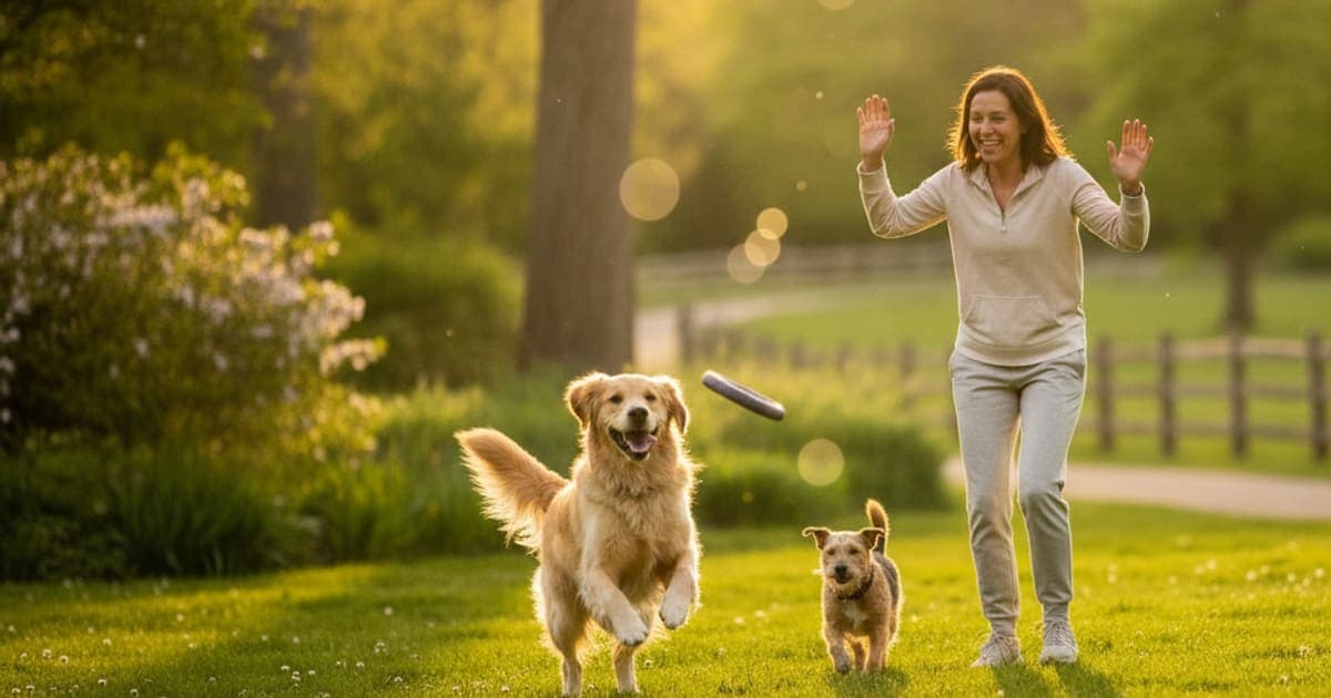A dog being cared for at home, illustrating meniscus tear in dogs (2026)