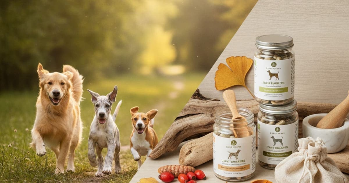 A dog being cared for at home, illustrating big dog joint supplements