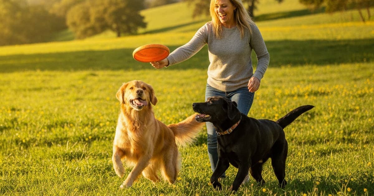 A dog being cared for at home, illustrating big dog supplements