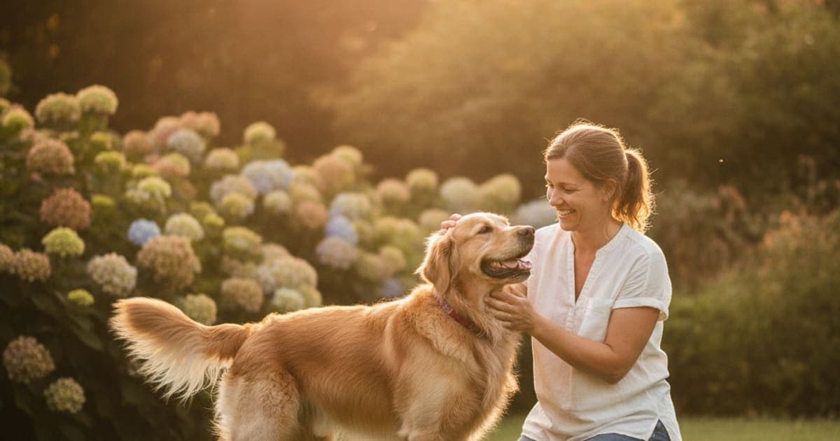 A dog being cared for at home, illustrating bpc-157 dosage by weight for dogs