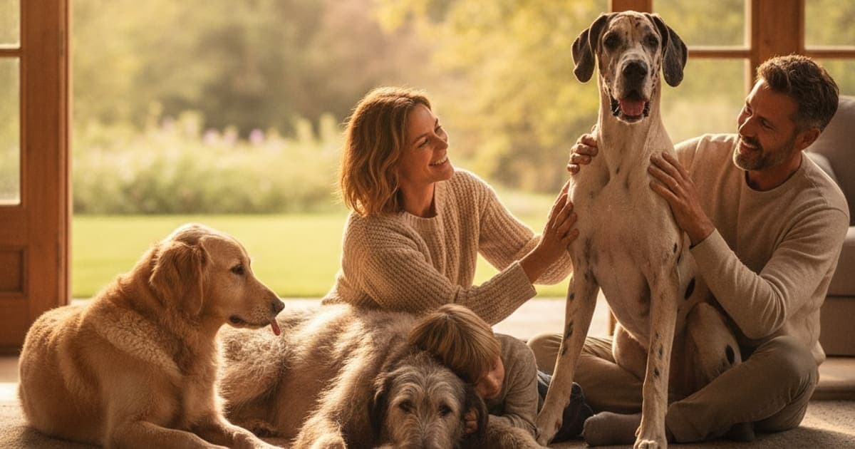 A dog being cared for at home, illustrating bpc-157 dose for giant breeds: what sets the number