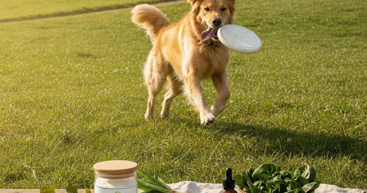 A dog being cared for at home, illustrating bpc-157 for active dogs: what owners should know