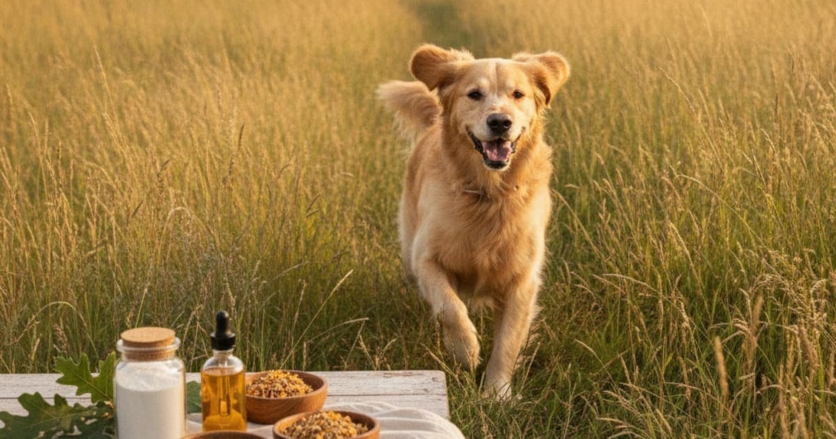A dog being cared for at home, illustrating bpc-157 for dogs with ivdd: what the research covers