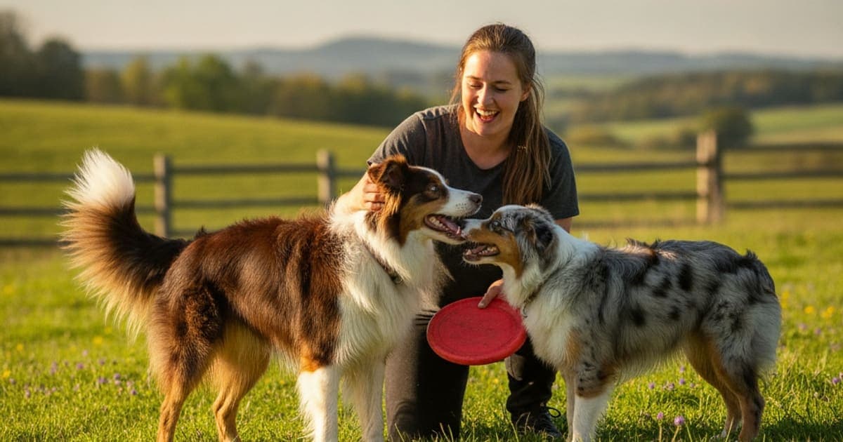 A dog being cared for at home, illustrating bpc-157 for herding dogs