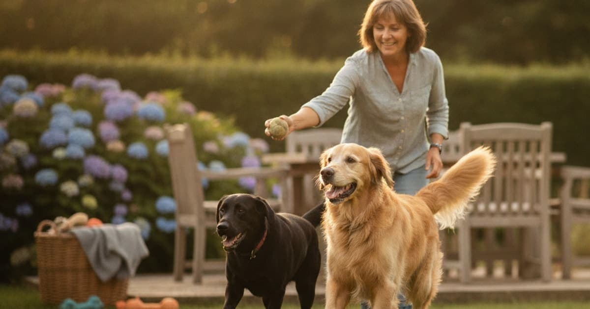 A dog being cared for at home, illustrating bpc-157 for hip arthritis in dogs: does it work