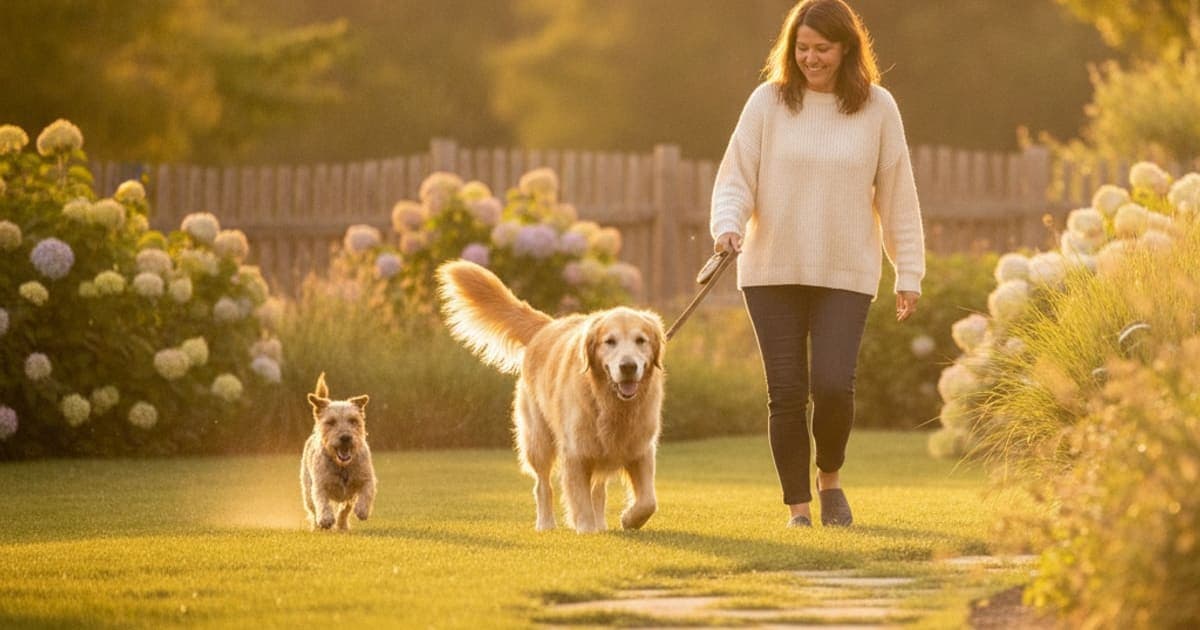 A dog being cared for at home, illustrating bpc-157 for hip weakness in dogs: does it work