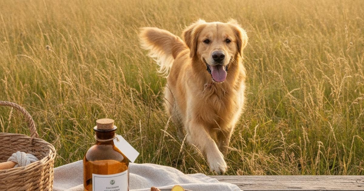 A dog being cared for at home, illustrating bpc-157 for joint effusion in dogs: does it work