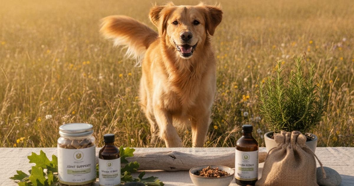 A dog being cared for at home, illustrating bpc-157 for obesity joint strain in dogs: does it work