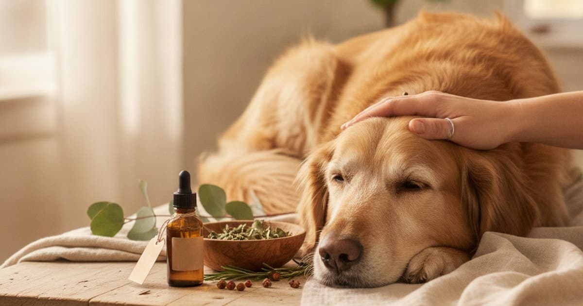 A dog being cared for at home, illustrating bpc-157 for pressure sores in dogs: does it work