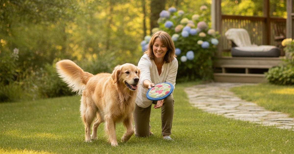 A dog being cared for at home, illustrating bpc-157 for torn ligament in dogs: does it help