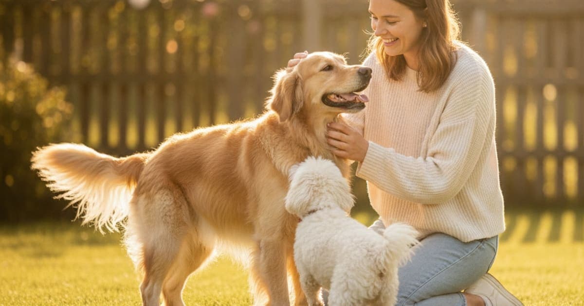 A dog being cared for at home, illustrating bpc-157 missed dose for dogs