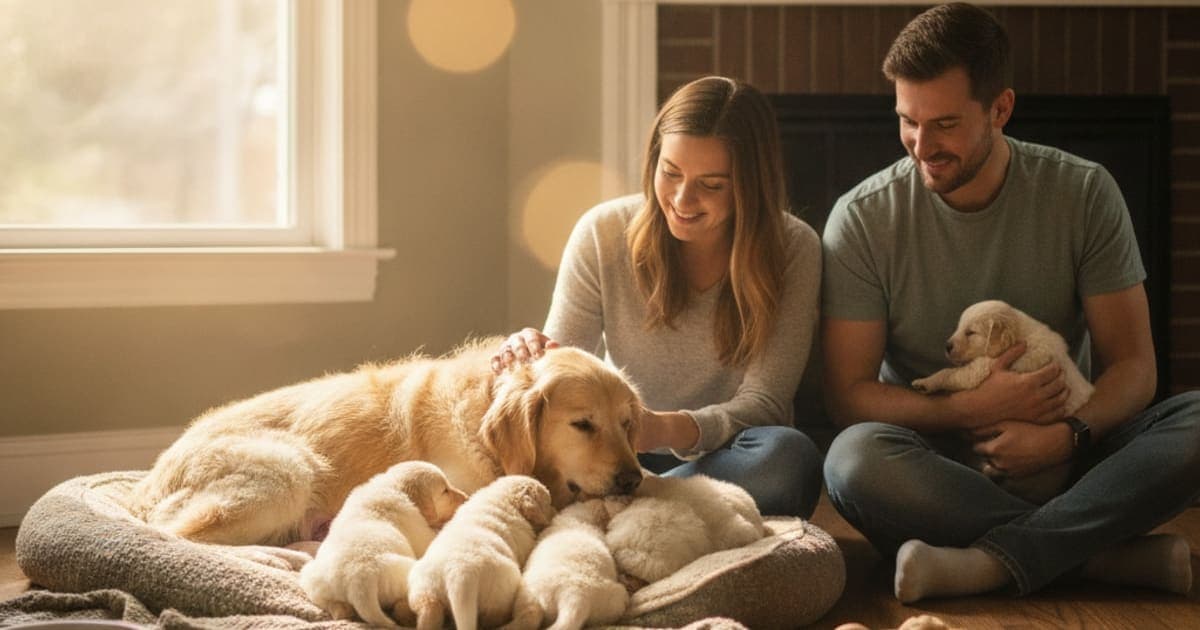 A dog being cared for at home, illustrating bpc-157 and nursing dogs: what owners need to know