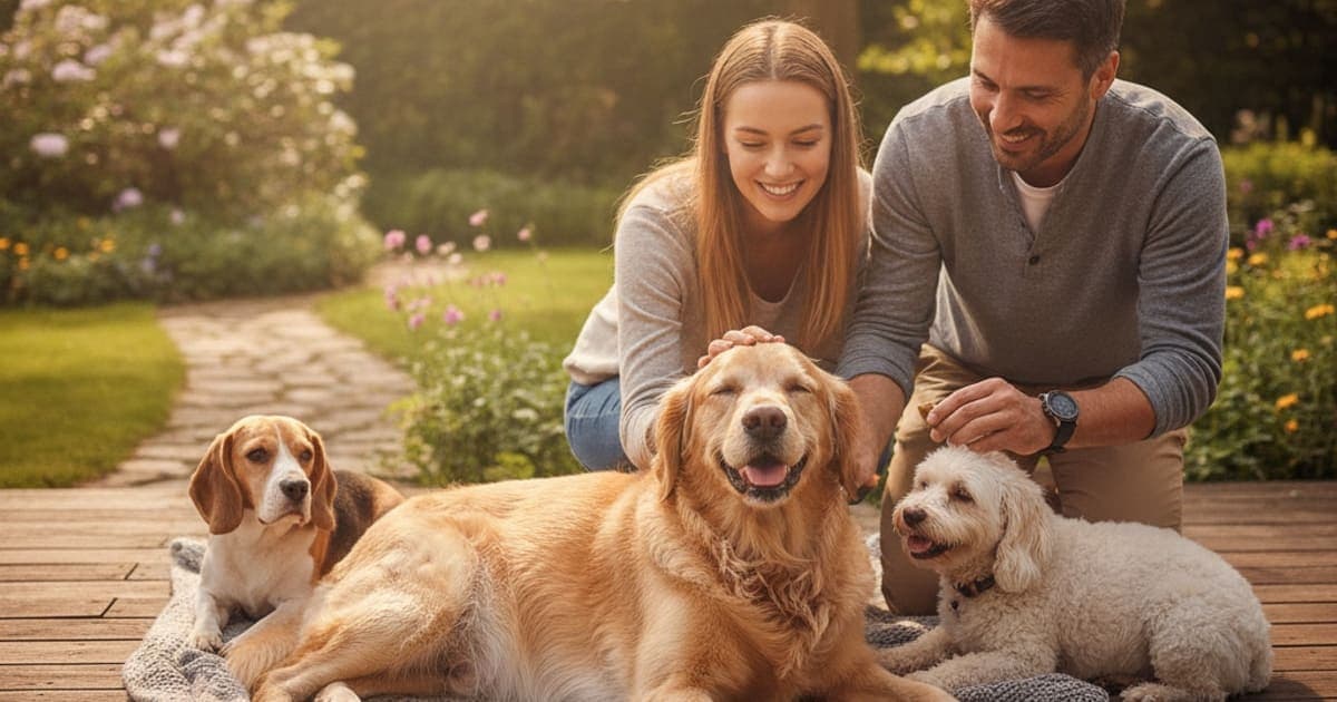 A dog being cared for at home, illustrating bpc-157 and pregnant dogs: what owners need to know