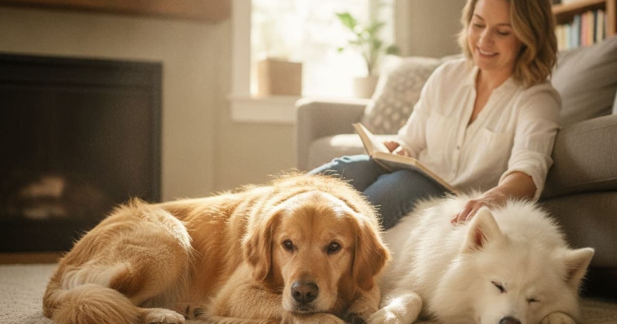A dog being cared for at home, illustrating bpc-157 vs gabapentin: which works better for dogs