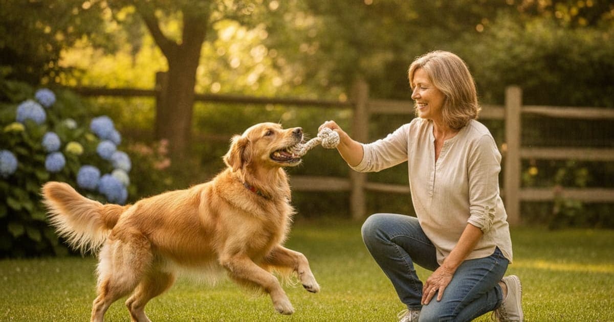 A dog being cared for at home, illustrating bpc-157 vs msm for dogs: which works better