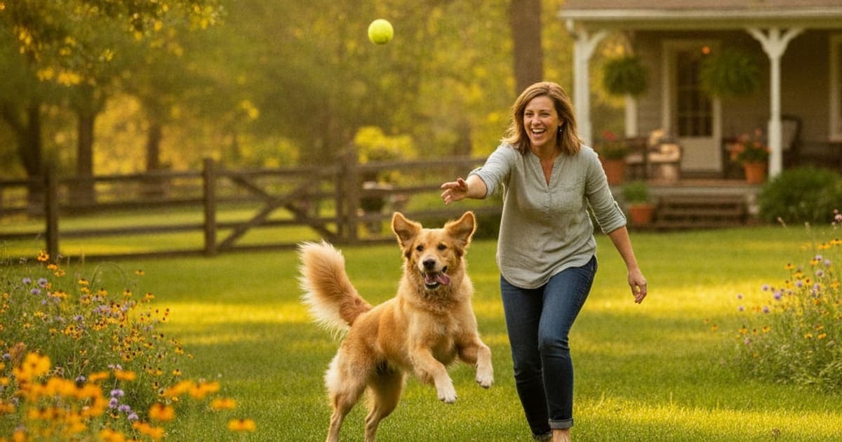 A dog being cared for at home, illustrating bpc-157 vs solensia for dogs: what actually compares