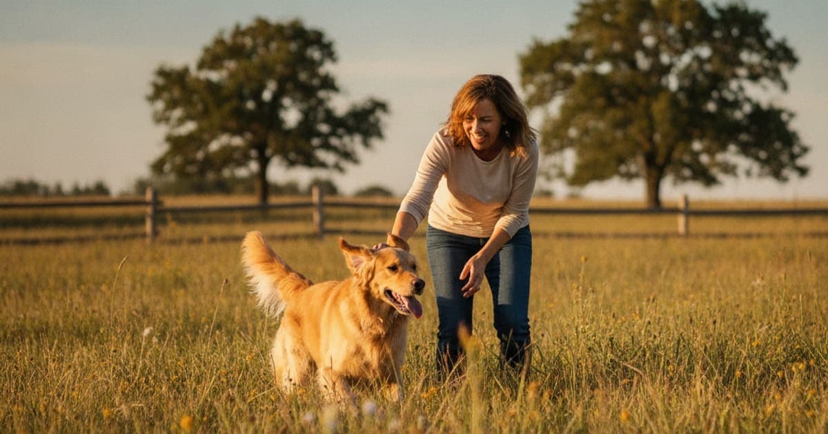 A dog being cared for at home, illustrating bpc-157 for dogs