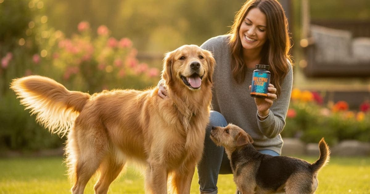 A dog being cared for at home, illustrating buy the wolverine stack online for dogs: 2026 guide