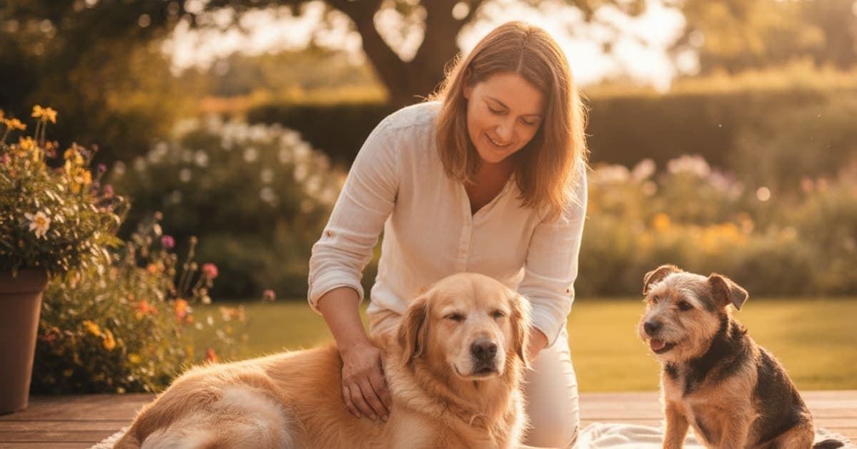 A dog being cared for at home, illustrating a dog's tendonitis recover without surgery? (explained)