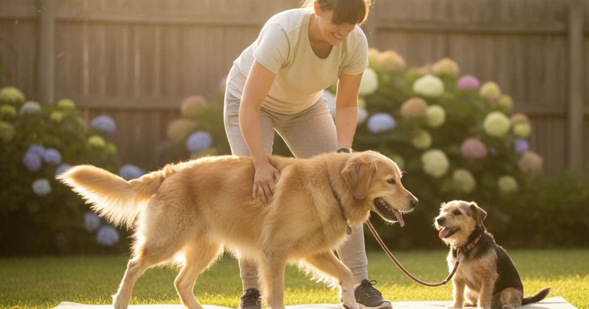 A dog being cared for at home, illustrating fibrocartilaginous embolism in dogs be reversed