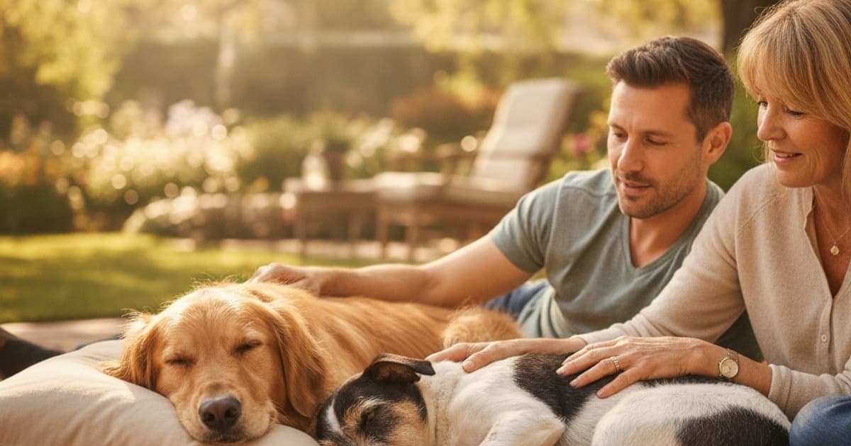 A dog being cared for at home, illustrating hygroma in dogs be reversed? (what actually works)