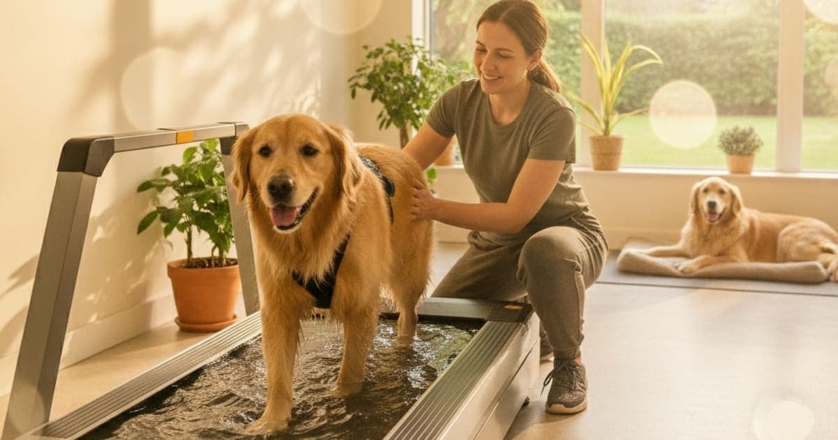 A dog being cared for at home, illustrating muscle atrophy in dogs be reversed? (what works)