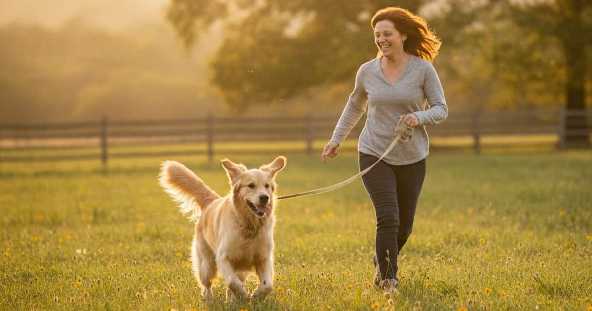 A dog being cared for at home, illustrating reduced stamina in dogs be reversed? (what helps)