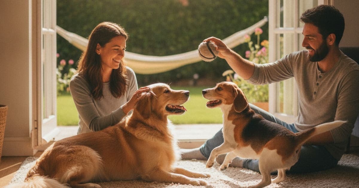 A dog being cared for at home, illustrating carprofen alternatives for dogs