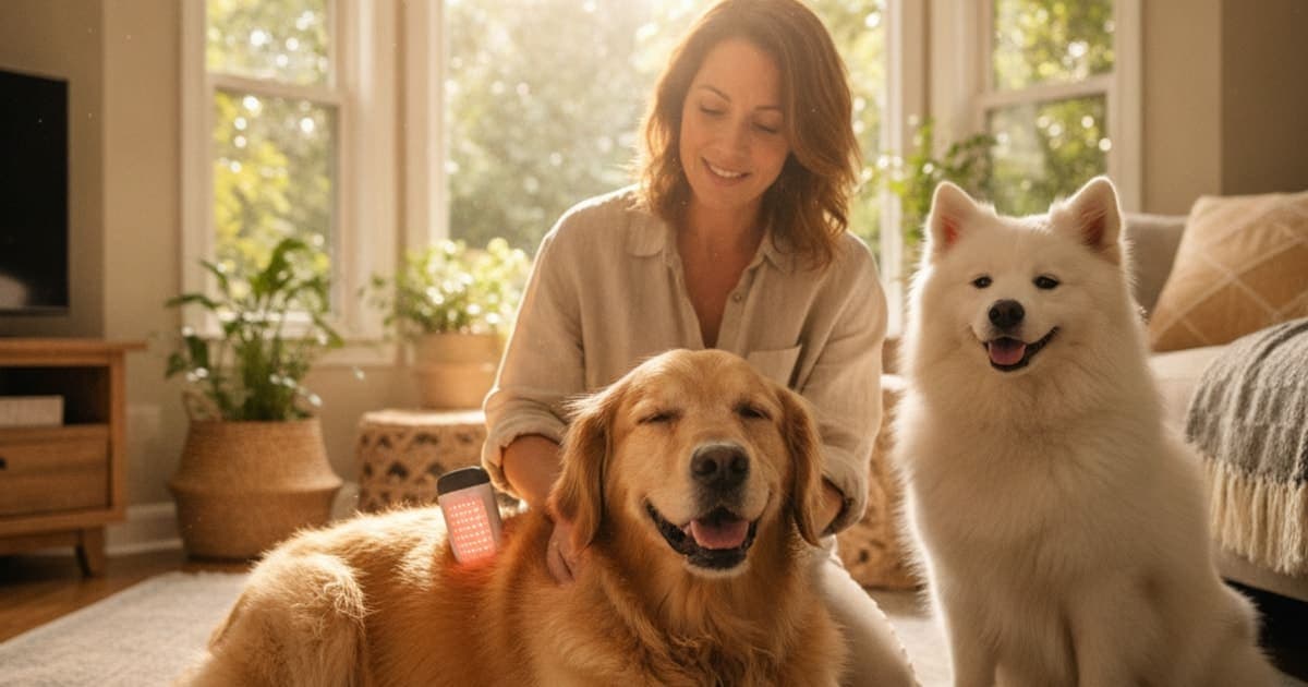 A dog being cared for at home, illustrating chiropractic care alternatives for dogs: 2026 options