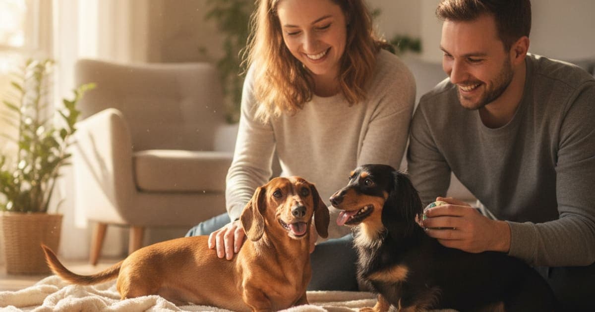 A dog being cared for at home, illustrating do dachshunds have back problems? (ivdd risk explained)
