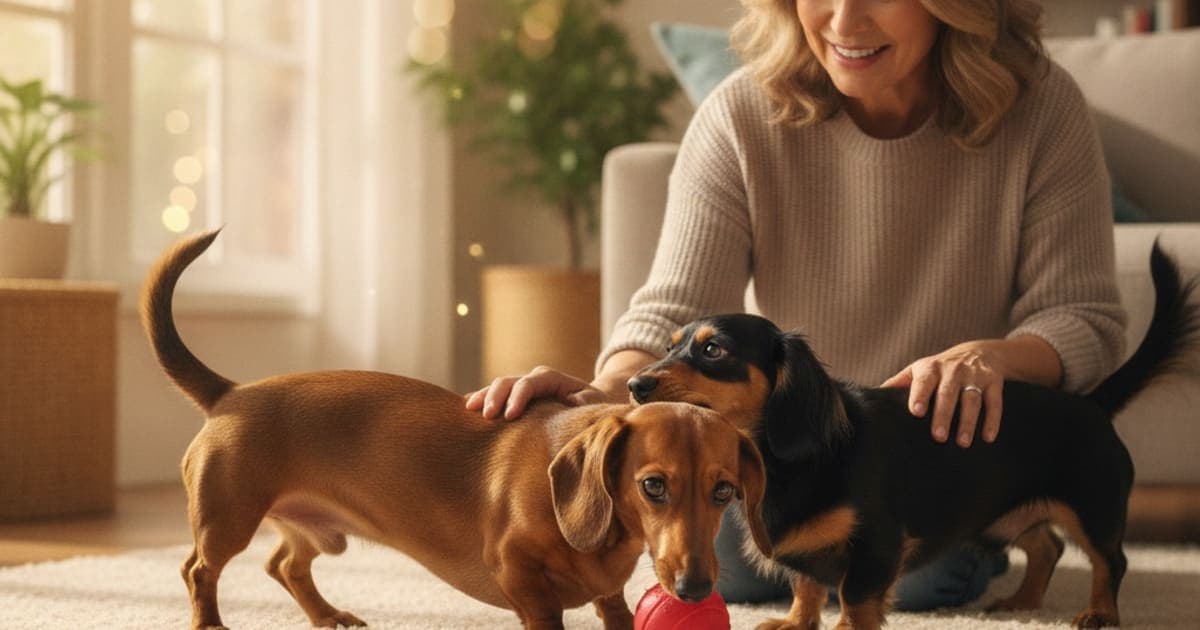 A dog being cared for at home, illustrating how do you know if your dachshund has back problems