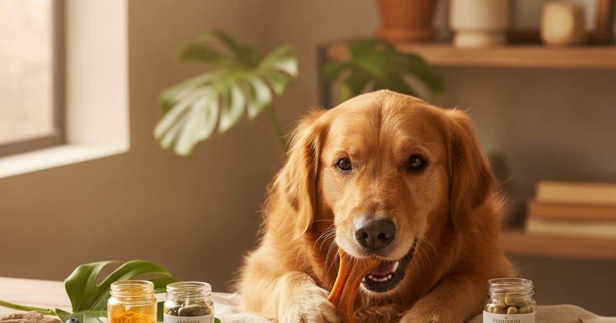 A dog being cared for at home, illustrating dasuquin alternatives for dogs: 2026 options compared