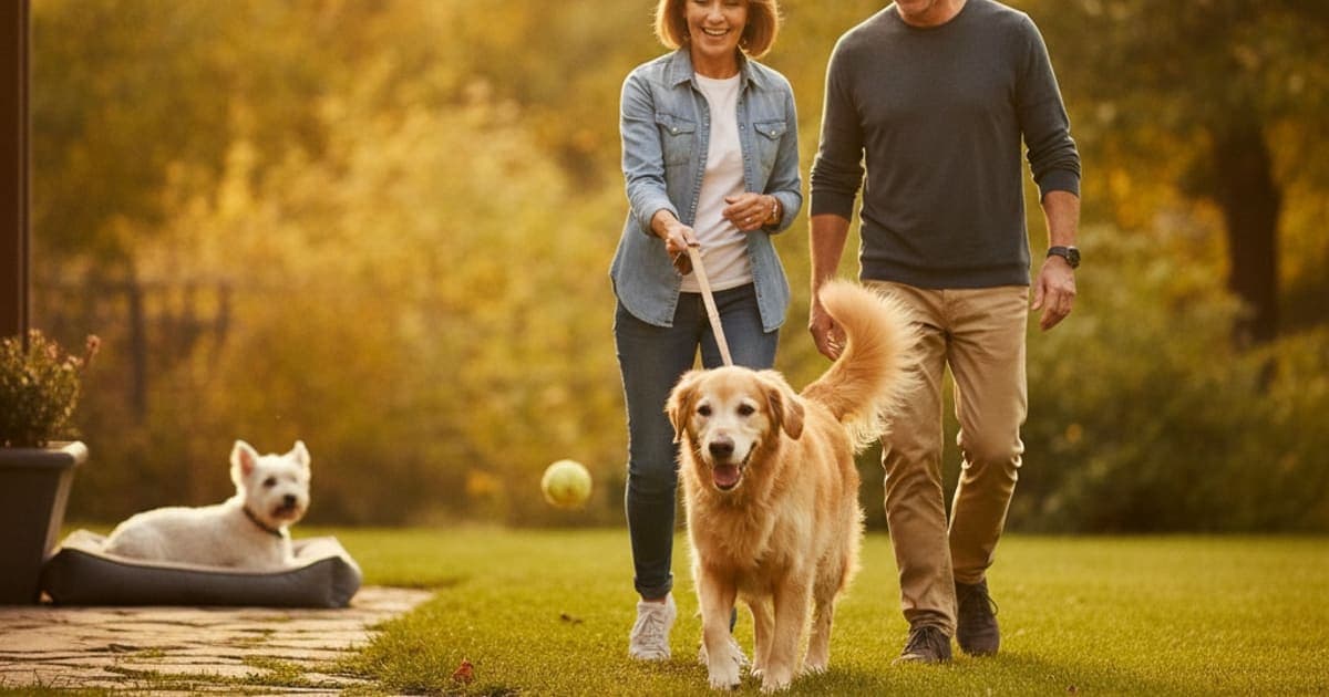 A dog being cared for at home, illustrating does cosequin help dogs with arthritis? (what to look for)